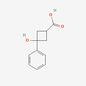 3-Hydroxy-3-phenylcyclobutane-1-carboxylic acid