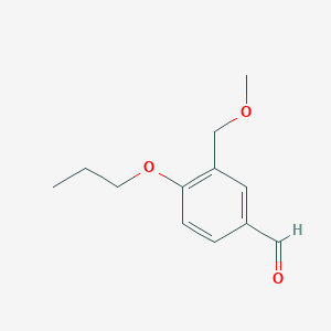 molecular formula C12H16O3 B1429406 3-(甲氧甲基)-4-丙氧基苯甲醛 CAS No. 883543-43-9