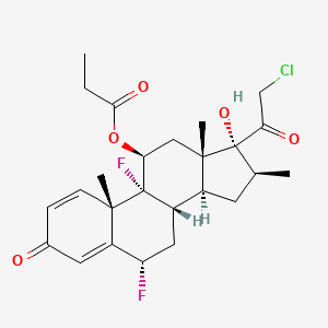 molecular formula C25H31ClF2O5 B1429409 11-Propionate 21-chloro diflorasone CAS No. 181527-42-4