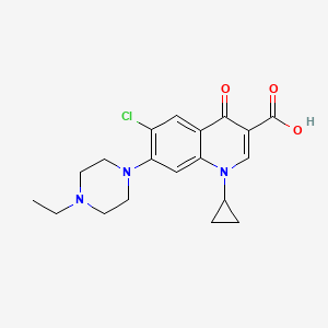 6-Chloro-1-cyclopropyl-7-(4-ethylpiperazin-1-yl)-4-oxo-1,4-dihydroquinoline-3-carboxylic acid