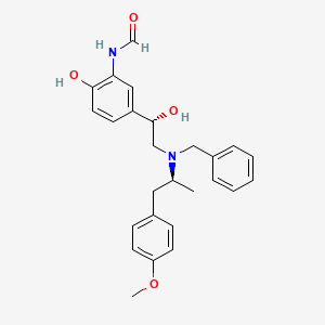 N-(5-((1S)-2-(Benzyl((1S)-2-(4-methoxyphenyl)-1-methylethyl)amino)-1-hydroxyethyl)-2-hydroxyphenyl)formamide