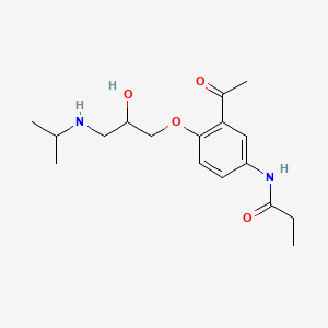 N-(3-Acetyl-4-(2-hydroxy-3-((1-methylethyl)amino)propoxy)phenyl)propanamide