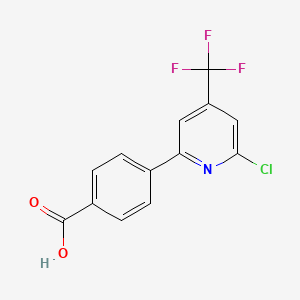 4-(6-Chloro-4-trifluoromethyl-pyridin-2-yl)-benzoic acid