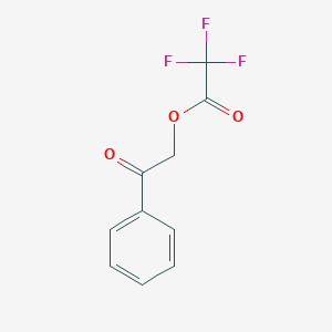 molecular formula C10H7F3O3 B14294348 Acetic acid, trifluoro-, 2-oxo-2-phenylethyl ester CAS No. 115152-08-4