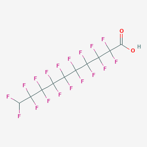 molecular formula C10H2F18O2 B14294415 Decanoic acid, 2,2,3,3,4,4,5,5,6,6,7,7,8,8,9,9,10,10-octadecafluoro- CAS No. 112823-28-6