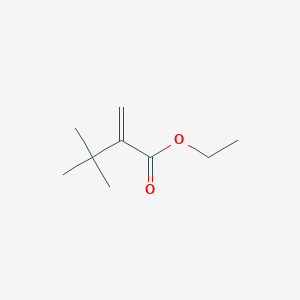 molecular formula C9H16O2 B14294456 Ethyl 3,3-dimethyl-2-methylidenebutanoate CAS No. 117971-41-2
