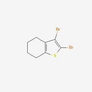 molecular formula C8H8Br2S B1429447 2,3-Dibromo-4,5,6,7-tetrahydro-1-benzothiophene CAS No. 1785762-03-9
