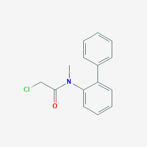 molecular formula C15H14ClNO B1429451 N-(biphenyl-2-yl)-2-chloro-N-methylacetamide CAS No. 955879-95-5