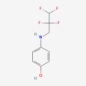 molecular formula C9H9F4NO B1429452 4-[(2,2,3,3-Tetrafluoropropyl)amino]phenol CAS No. 1365808-22-5