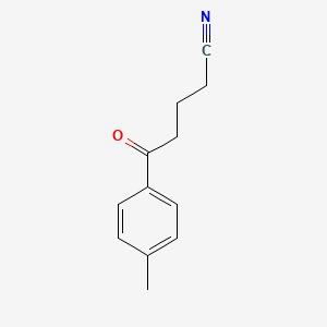 molecular formula C12H13NO B1429455 5-(4-Methylphenyl)-5-oxopentanenitrile CAS No. 88636-41-3