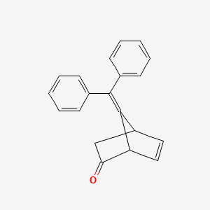molecular formula C20H16O B14294557 Bicyclo[2.2.1]hept-5-en-2-one, 7-(diphenylmethylene)- CAS No. 118999-90-9