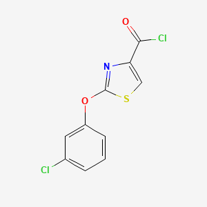 molecular formula C10H5Cl2NO2S B1429463 2-(3-Chloro-phenoxy)-thiazole-4-carbonyl chloride CAS No. 1311279-17-0