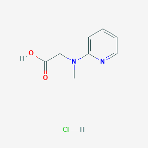 molecular formula C8H11ClN2O2 B1429464 2-(Methyl(pyridin-2-yl)amino)acetic acid hydrochloride CAS No. 1588441-08-0