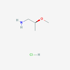 molecular formula C4H12ClNO B1429468 (S)-2-Methoxypropan-1-amine hydrochloride CAS No. 907544-43-8