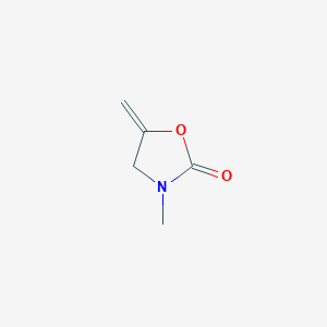 molecular formula C5H7NO2 B14294733 2-Oxazolidinone, 3-methyl-5-methylene- CAS No. 112474-34-7