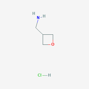 molecular formula C4H10ClNO B1429478 氧杂环丁-3-基甲胺盐酸盐 CAS No. 1427195-22-9