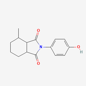 molecular formula C15H17NO3 B14294818 2-(4-Hydroxyphenyl)-4-methylhexahydro-1H-isoindole-1,3(2H)-dione CAS No. 114450-96-3