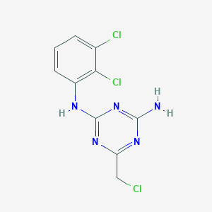 B1429484 6-(chloromethyl)-N-(2,3-dichlorophenyl)-1,3,5-triazine-2,4-diamine CAS No. 1379811-51-4