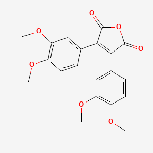 molecular formula C20H18O7 B14294964 3,4-Bis(3,4-dimethoxyphenyl)furan-2,5-dione CAS No. 119755-10-1