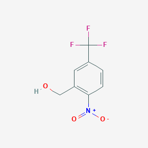 molecular formula C8H6F3NO3 B1429502 (2-Nitro-5-(trifluoromethyl)phenyl)methanol CAS No. 1227604-33-2