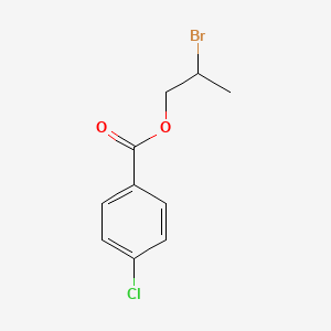 molecular formula C10H10BrClO2 B14295030 2-Bromopropyl 4-chlorobenzoate CAS No. 113504-97-5