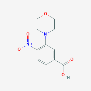 molecular formula C11H12N2O5 B1429506 3-(Morpholin-4-YL)-4-nitrobenzoic acid CAS No. 1134335-58-2