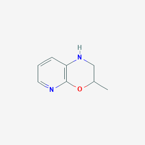molecular formula C8H10N2O B1429508 3-methyl-1H,2H,3H-pyrido[2,3-b][1,4]oxazine CAS No. 1423027-98-8