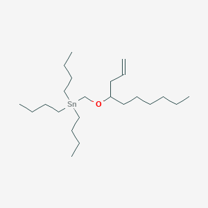 molecular formula C23H48OSn B14295124 Tributyl{[(dec-1-en-4-yl)oxy]methyl}stannane CAS No. 113352-43-5