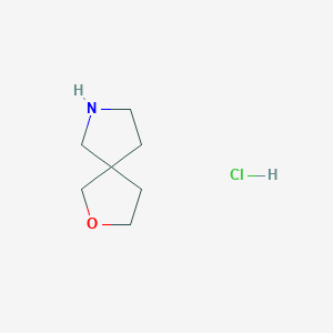 molecular formula C7H14ClNO B1429519 2-Oxa-7-azaspiro[4.4]nonane hydrochloride CAS No. 1419590-58-1