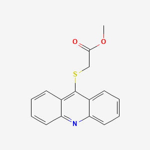 molecular formula C16H13NO2S B14295213 Methyl [(acridin-9-yl)sulfanyl]acetate CAS No. 112827-75-5