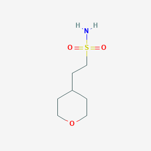 molecular formula C7H15NO3S B1429527 2-(oxan-4-yl)ethane-1-sulfonamide CAS No. 1420955-11-8