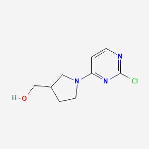 molecular formula C9H12ClN3O B1429533 (1-(2-Chloropyrimidin-4-yl)pyrrolidin-3-yl)methanol CAS No. 1289091-28-6