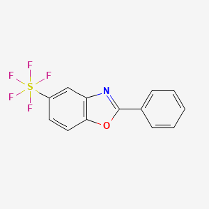 2-Phenyl-5-(pentafluorosulfanyl)benzooxazole