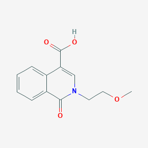 molecular formula C13H13NO4 B1429537 2-(2-Methoxyethyl)-1-oxo-1,2-dihydroisoquinoline-4-carboxylic acid CAS No. 1352534-73-6