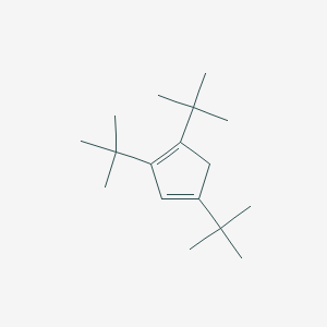 molecular formula C17H30 B14295374 1,2,4-Tri-tert-butylcyclopenta-1,3-diene CAS No. 129337-16-2
