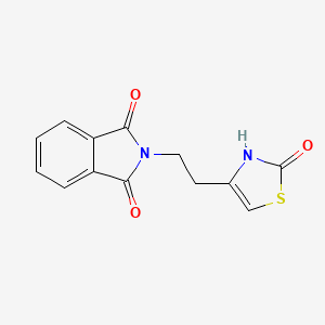 2-[2-(2-oxo-2,3-dihydro-1,3-thiazol-4-yl)ethyl]-2,3-dihydro-1H-isoindole-1,3-dione