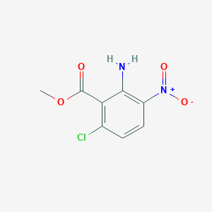 molecular formula C8H7ClN2O4 B1429541 Methyl 2-amino-6-chloro-3-nitrobenzoate CAS No. 635317-46-3