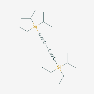 molecular formula C22H42Si2 B14295417 Silane, 1,3-butadiyne-1,4-diylbis[tris(1-methylethyl)- CAS No. 125251-42-5