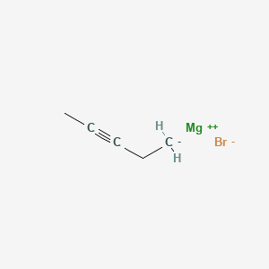 molecular formula C5H7BrMg B14295507 Magnesium, bromo-3-pentynyl- CAS No. 126459-56-1