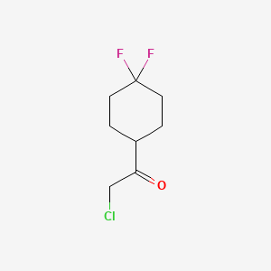 molecular formula C8H11ClF2O B1429558 2-Chloro-1-(4,4-difluorocyclohexyl)ethan-1-one CAS No. 1037834-16-4