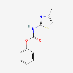 molecular formula C11H10N2O2S B1429561 Phenyl (4-methylthiazol-2-yl)carbamate CAS No. 813445-31-7