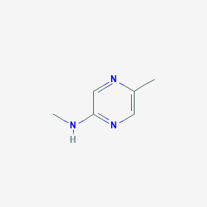 molecular formula C6H9N3 B1429562 2-Methyl-5-(methylamino)pyrazine CAS No. 590423-42-0