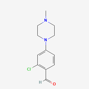 molecular formula C12H15ClN2O B1429565 2-Chloro-4-(4-methylpiperazino)benzaldehyde CAS No. 51420-30-5