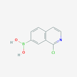 molecular formula C9H7BClNO2 B1429568 1-氯异喹啉-7-硼酸 CAS No. 370864-49-6