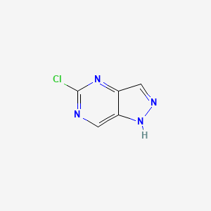 molecular formula C5H3ClN4 B1429572 5-Chloro-1H-pyrazolo[4,3-d]pyrimidine CAS No. 633328-98-0