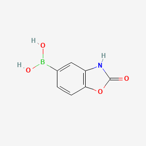 molecular formula C7H6BNO4 B1429573 (2-Oxo-2,3-dihydrobenzo[d]oxazol-5-yl)boronic acid CAS No. 710348-42-8