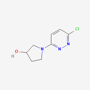 molecular formula C8H10ClN3O B1429576 1-(6-Chloropyridazin-3-yl)pyrrolidin-3-ol CAS No. 959240-38-1