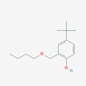 molecular formula C15H24O2 B14295764 2-(Butoxymethyl)-4-tert-butylphenol CAS No. 112384-27-7