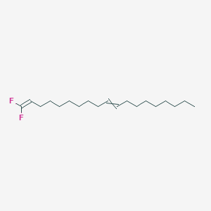 molecular formula C19H34F2 B14295791 1,1-Difluorononadeca-1,10-diene CAS No. 114332-55-7