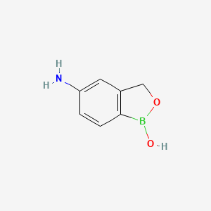 molecular formula C7H8BNO2 B1429580 5-aminobenzo[c][1,2]oxaborol-1(3H)-ol CAS No. 947165-26-6